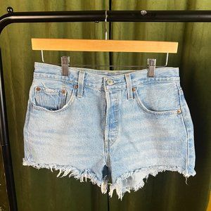 Levi's 501 Mid-Rise Distressed Shorts